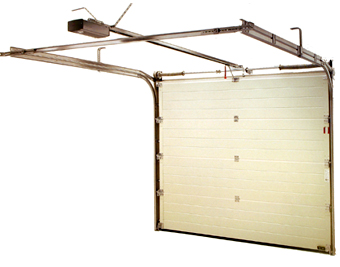Picture showing the interior of a Hormann sectional garage door